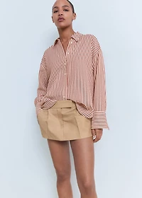 Striped straight shirt