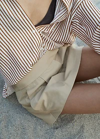 Striped straight shirt