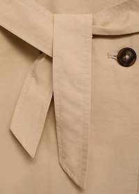 Double-breasted trench coat