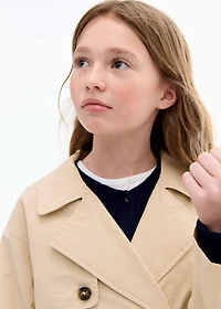 Double-breasted trench coat