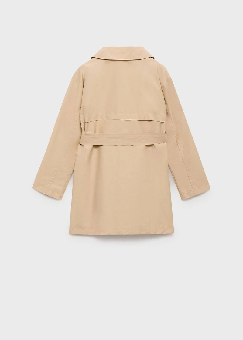 Double-breasted trench coat