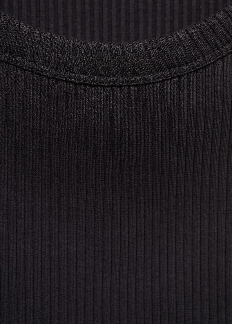 Slim-fit ribbed tank top