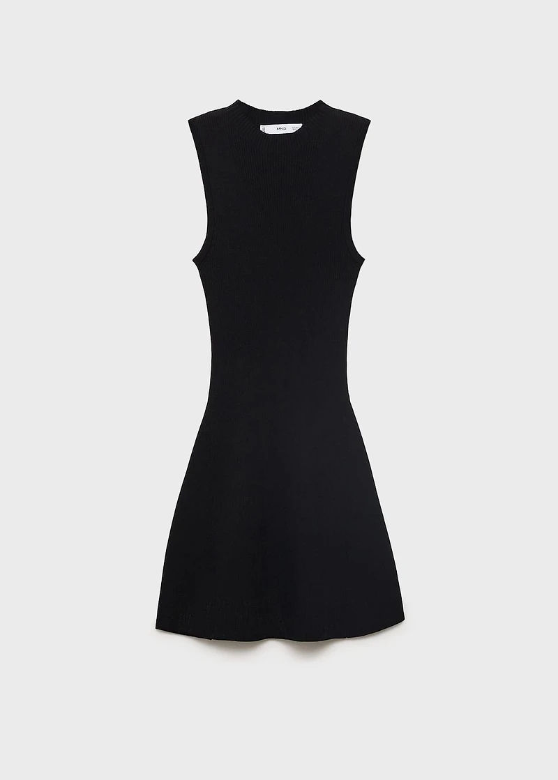 Fitted sweater dress
