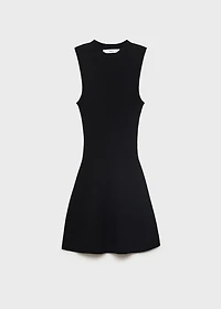 Fitted sweater dress