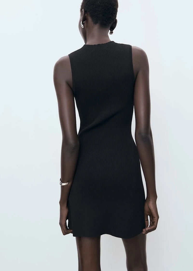 Fitted sweater dress