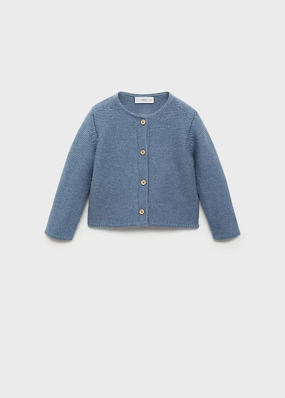 Knitted button cardigan