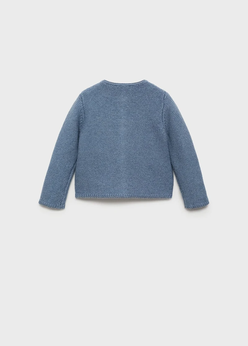 Knitted button cardigan
