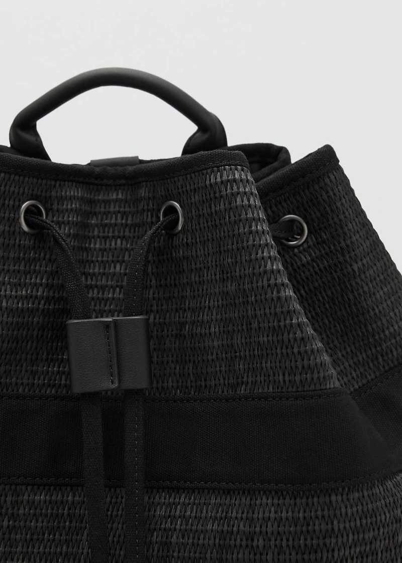 Lace-up sack backpack