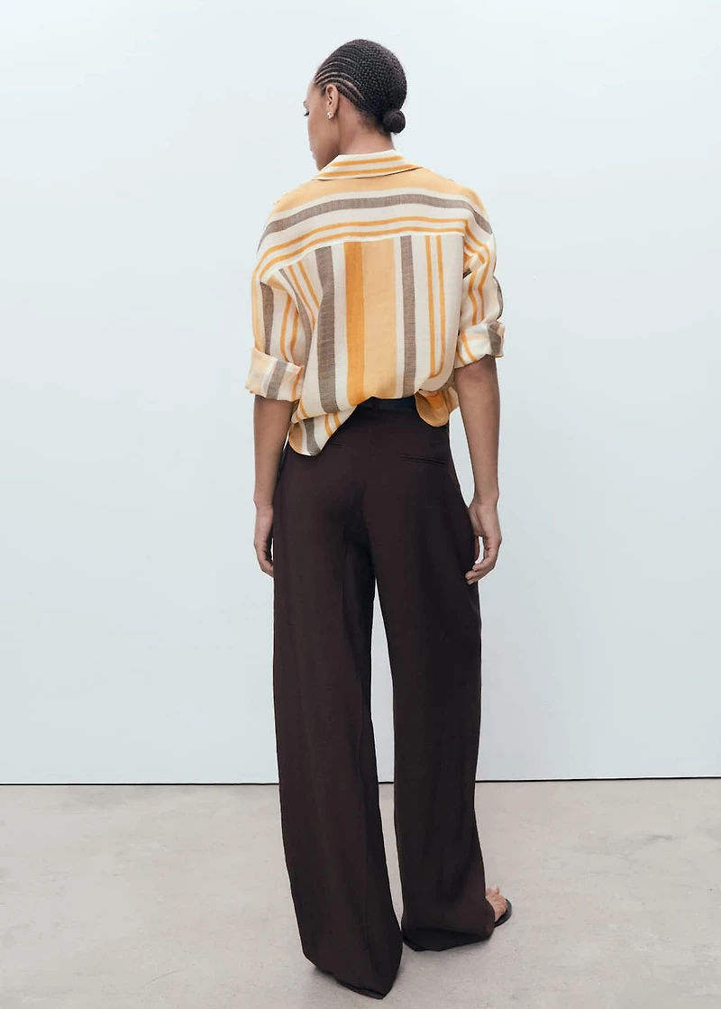 Lyocell striped shirt