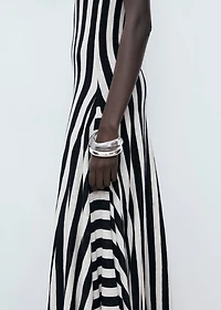 Asymmetrical low-knit dress