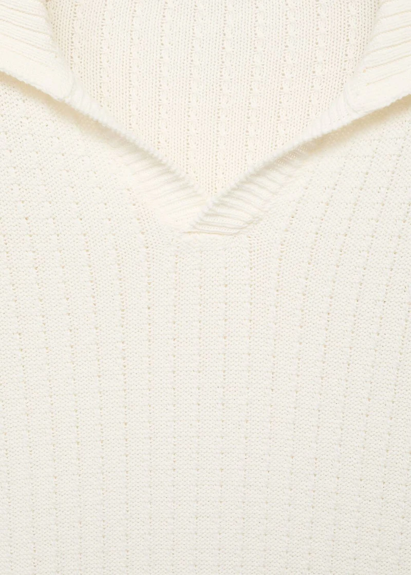 100% cotton knitted polo structure