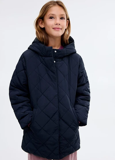 Rhombus quilted jacket