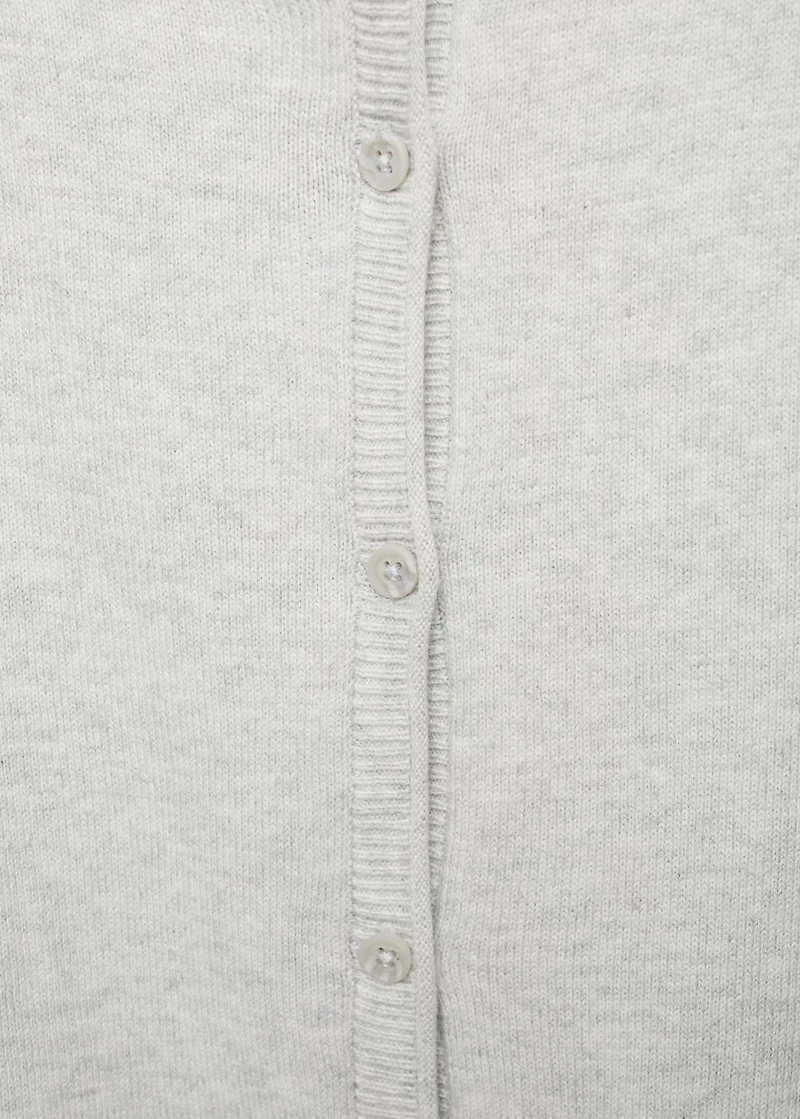 Knitted button cardigan