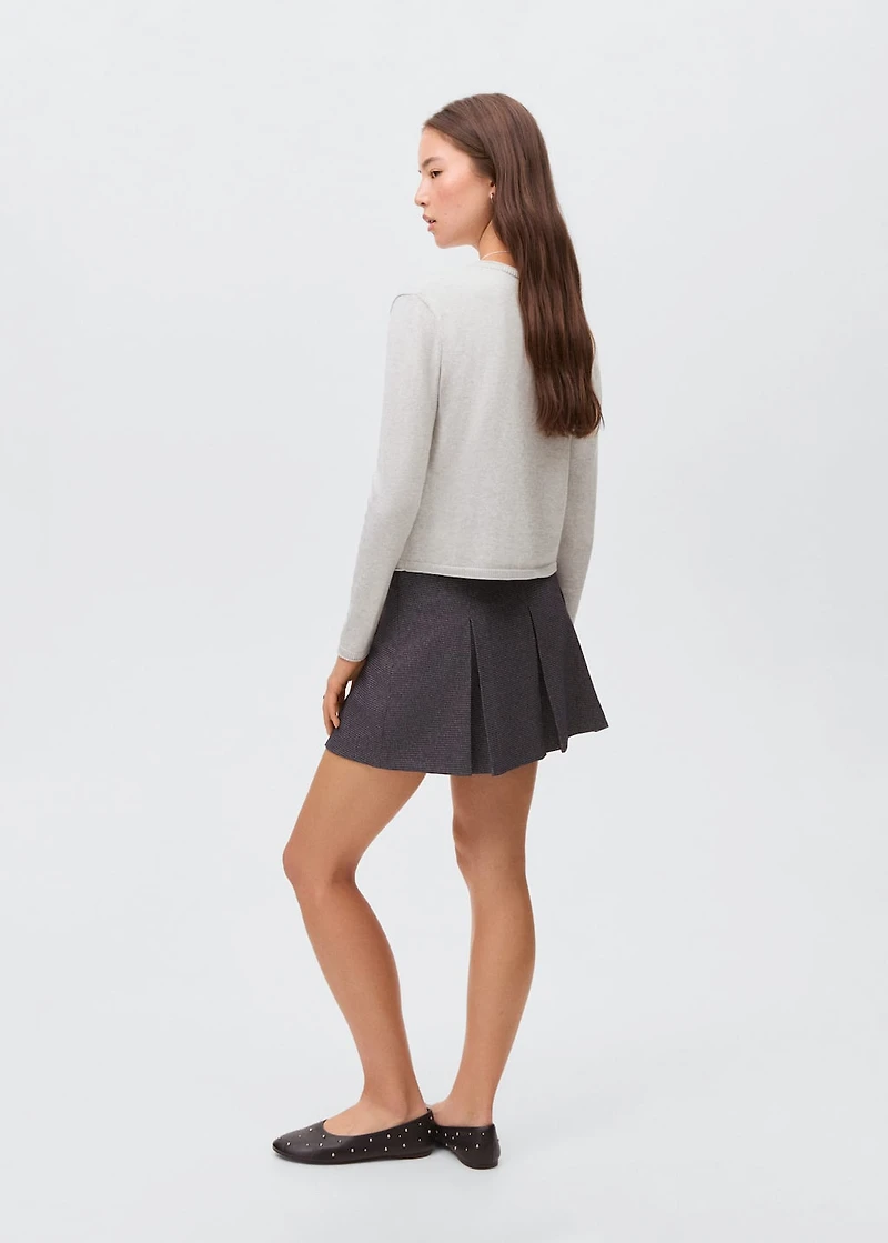 Knitted button cardigan