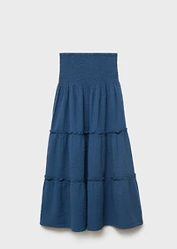 Ruffled long skirt