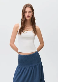 Ruffled long skirt