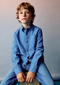 Cotton denim shirt