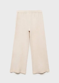 Straight cotton pants