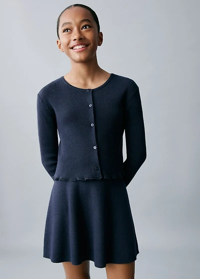 Cable knit skirt