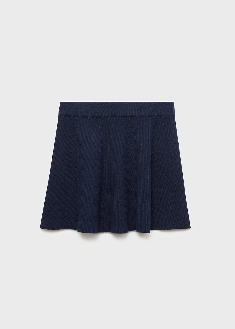 Cable knit skirt