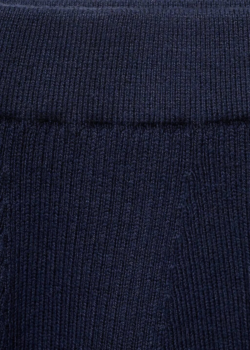 Cable knit skirt