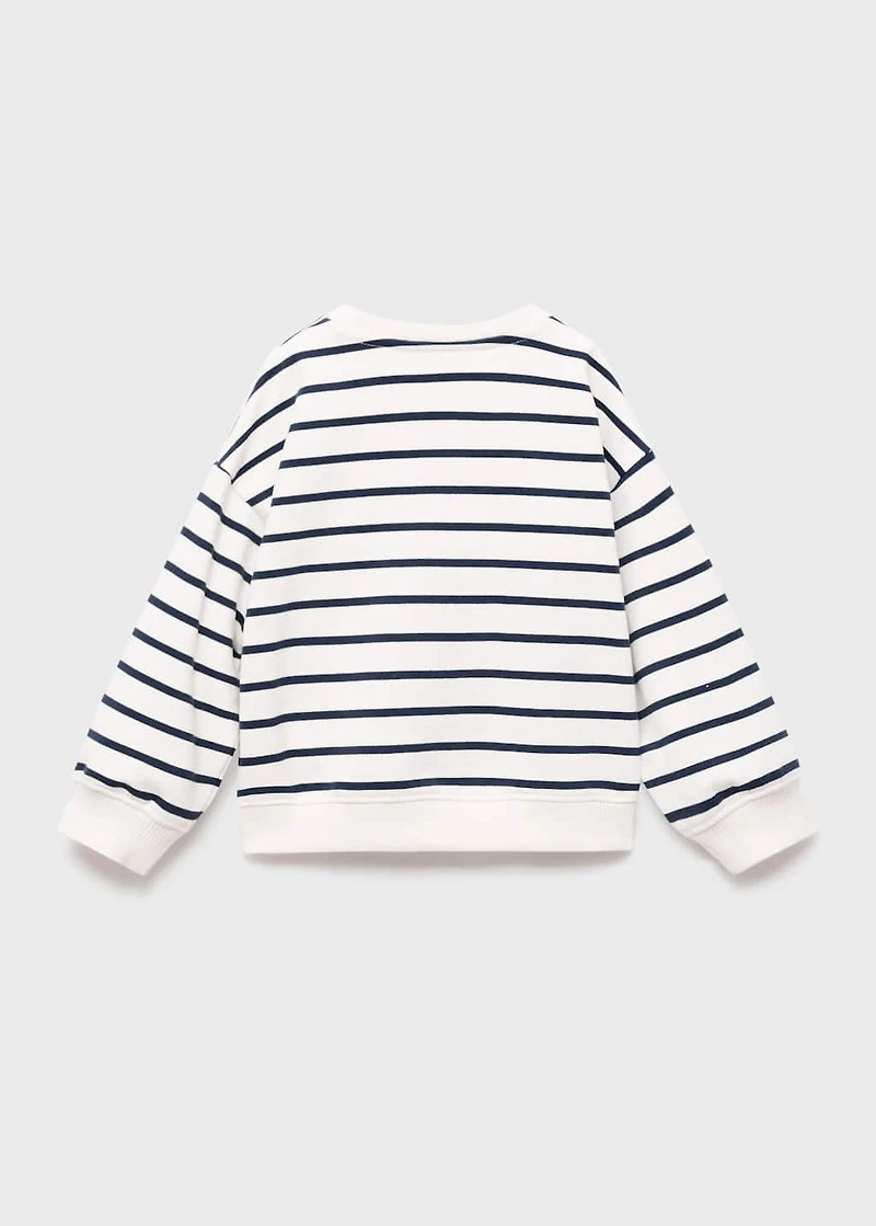 Sweatshirt with embroidered heart