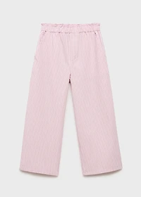 Striped cotton pants