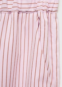 Striped cotton pants