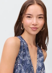 Floral chiffon top