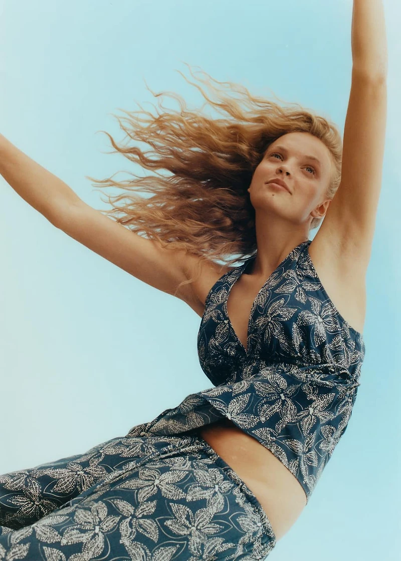 Floral chiffon top