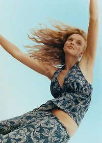 Floral chiffon top