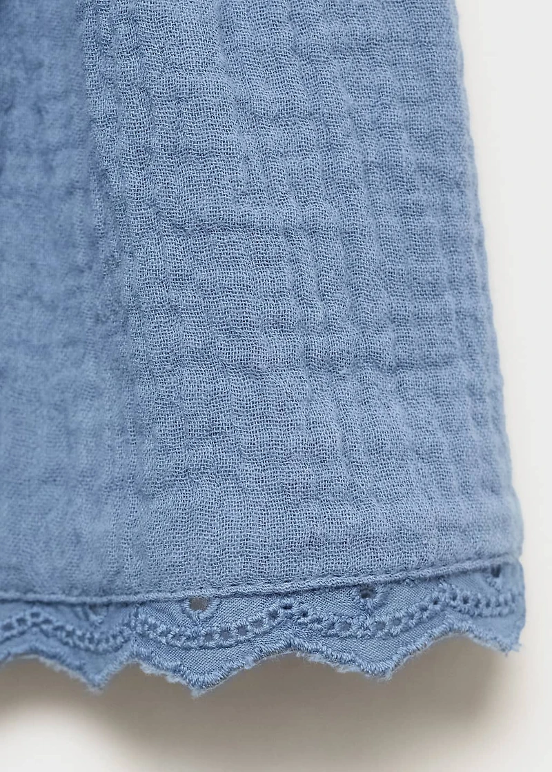Bow cotton skirt