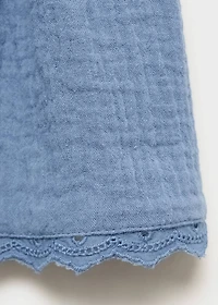 Bow cotton skirt