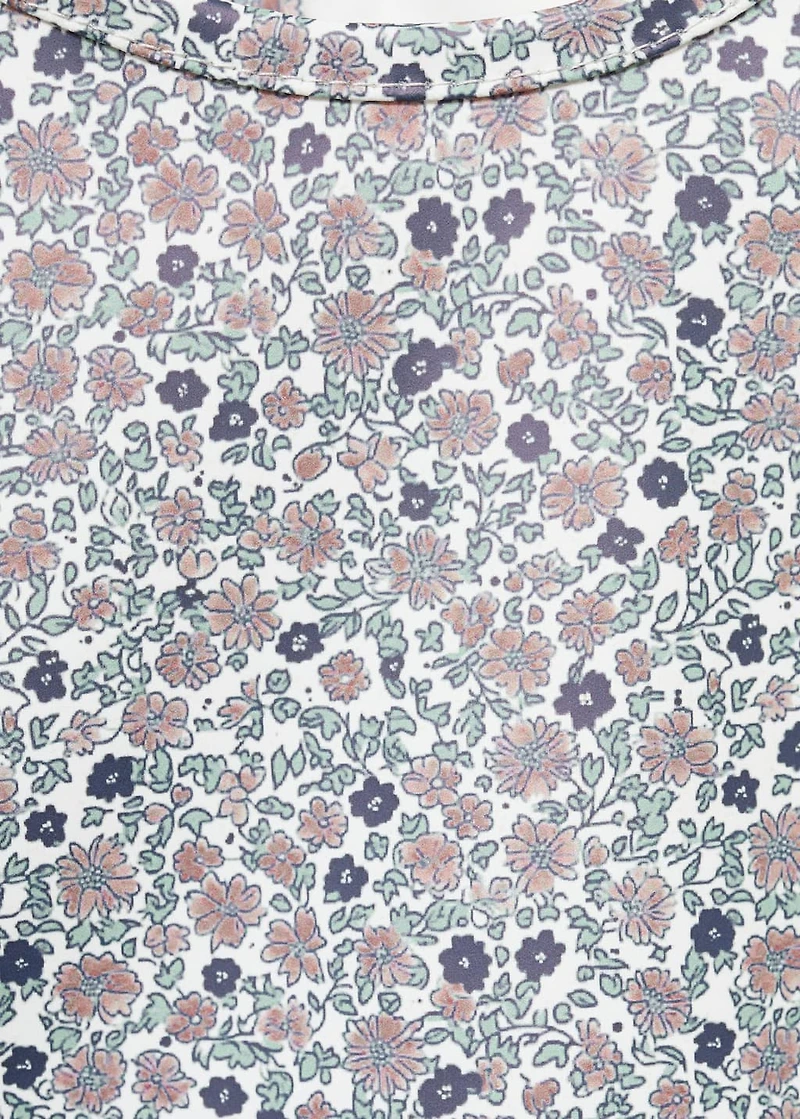 Floral-print bib