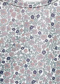Floral-print bib