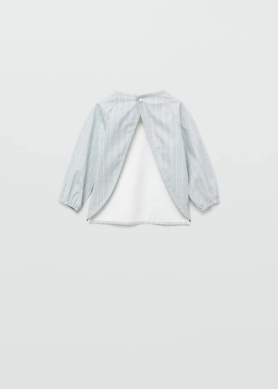 Two-tone striped bib