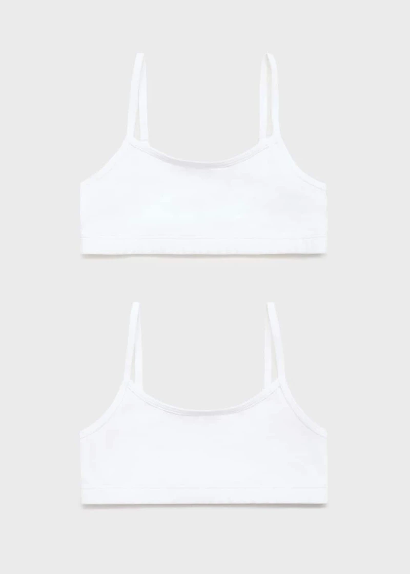 Cotton bandeau bra