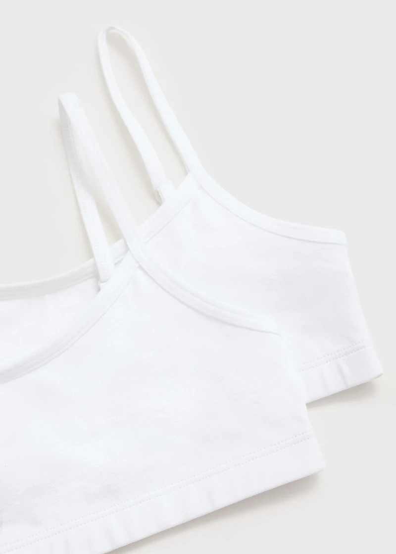 Cotton bandeau bra