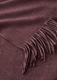 Fringed soft blanket