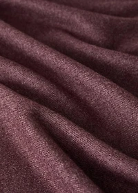 Fringed soft blanket