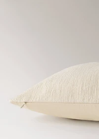 Textured cotton cushion cover 40x60 cm