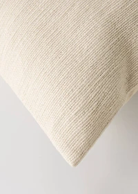 Textured cotton cushion cover 40x60 cm