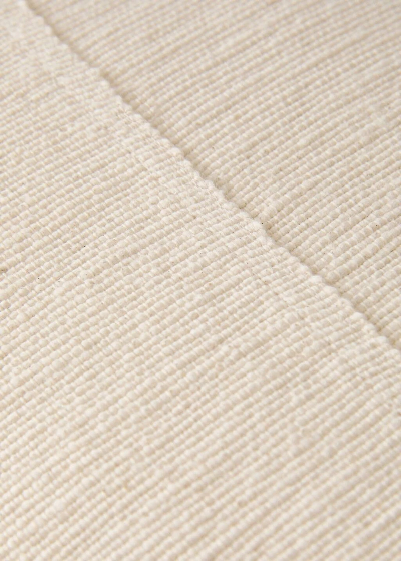 Textured cotton cushion cover 40x60 cm