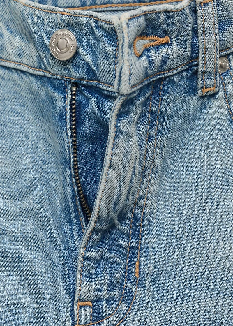 Mid-rise flared jeans
