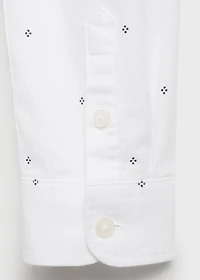 Printed Oxford shirt