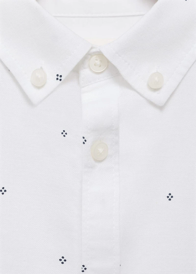 Printed Oxford shirt