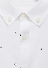 Printed Oxford shirt