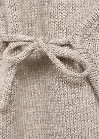 Jumpsuit with cross-over stitch