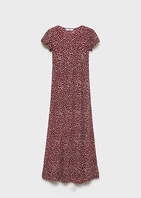 Floral-print maternity dress