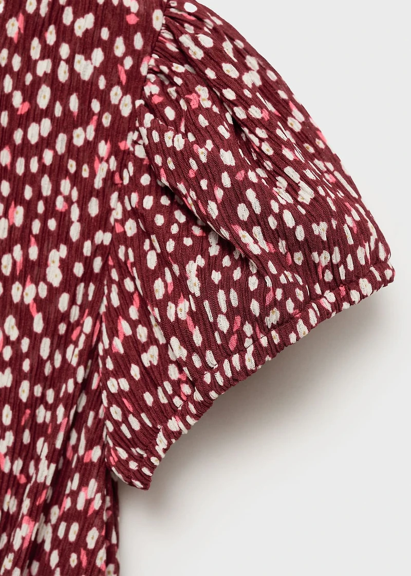 Floral-print maternity dress